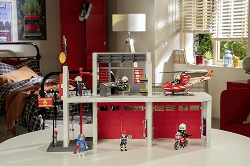 PLAYMOBIL City Action 9462 Parque de Bomberos con Efectos de Sonido, A Partir de 4 años