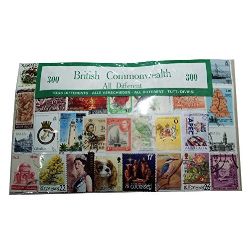 British Londra Commonwealth 300 francobolli, collezione Souvenir Souvenir Francobolli pregiati da collezionare. Souvenir da collezione del Regno Unito. Souvenir unico e di carattere educativo. Francobolli