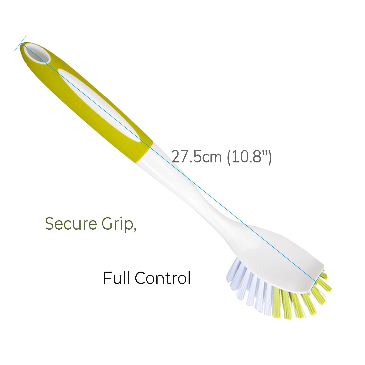 Spazzola per la Pulizia della pentola per lavello da Cucina con setole rigide, Giallo-Verde, 3 Pezzi