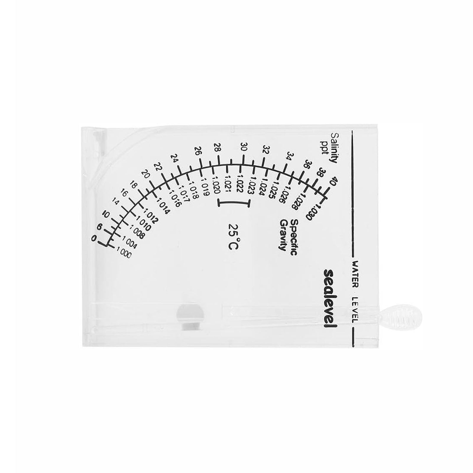 SagaSave Aquarium Salinity Meter, Fish Tank Salt Water Hydrometer Pond Salinity Concentration Meter for Pool Aquarium Water Salinity Specific Gravity Test (Rectangle)