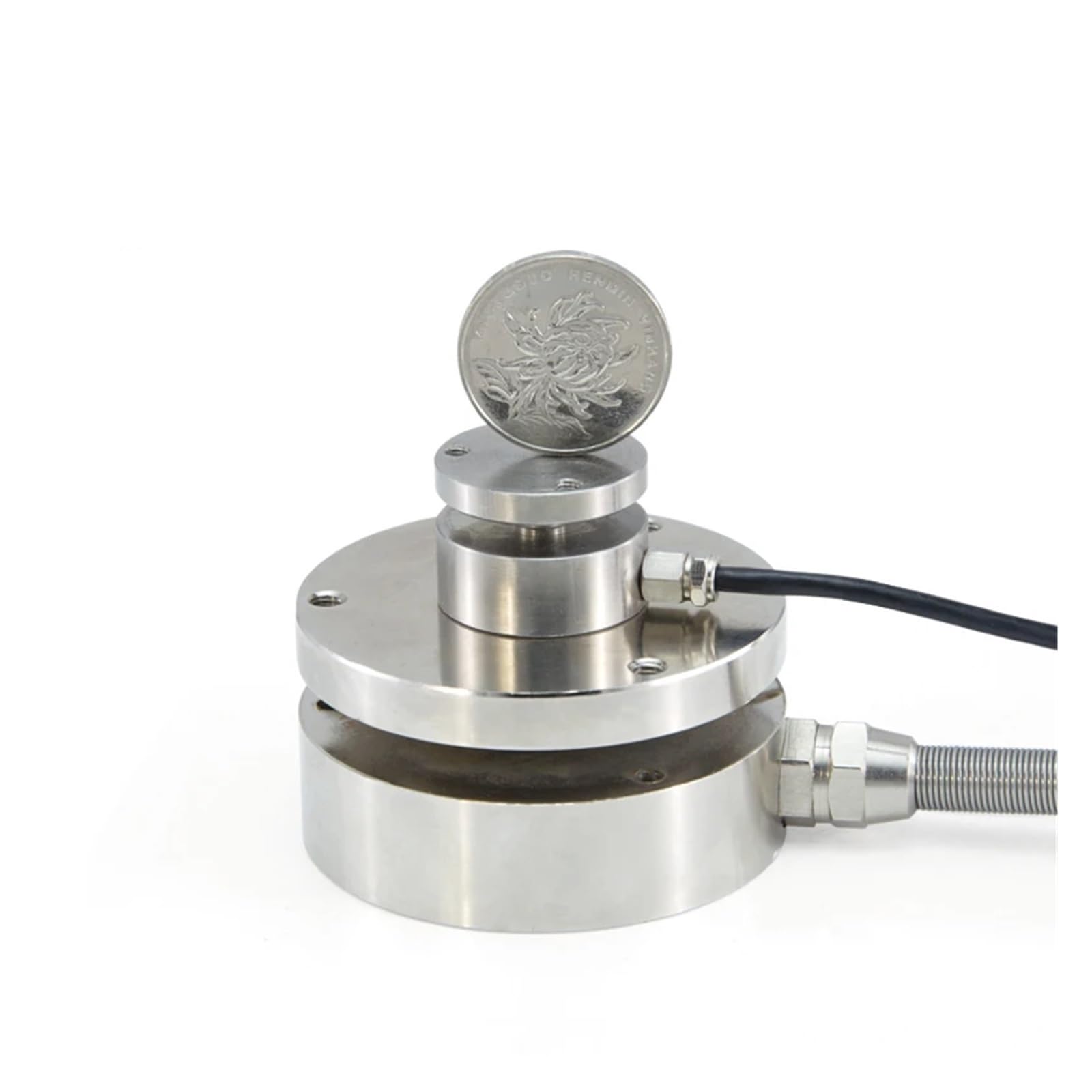 Wägezelle, Planare Kapsel-Kraftmessdose (Φ58 Mm) Mit Aufprallkraftaufnehmer, Druck- Und Zugsensor, Automatisierungssteuerung, Industrielle Prüfung Für DIY Scale Kit(2000KG)