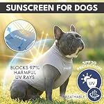 Spark Paws Sunblock Dog T-Shirt, SPF30 Protection, Lightweight Breathable Quick Dry for Dogs with Sensitive Skin - Blue & Grey (Set of 2) - 4XL - Image 2