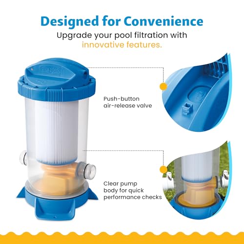 Image of Funsicle FiltraBoost 1200 Pool Pump, 1200 GPH, Includes Type C Filter Cartridge, Hose Adapters, Hoses & GFCI Plug