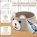 Zopeal Baby Basket for Nursery with Gift Bags and Ribbons Cotton Rope Woven Bear Gift Basket with Handles for Living Room Bathroom Storage Organizing Decoration, 10.5