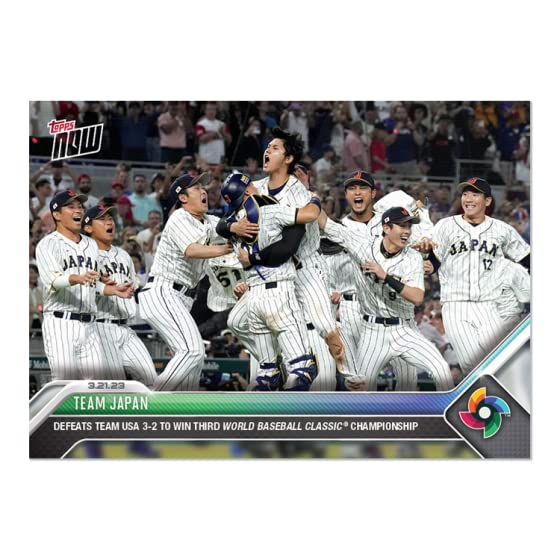 Amazon.co.jp: Topps Now ［WBC記念カード］ 日本代表優勝 侍ジャパン 