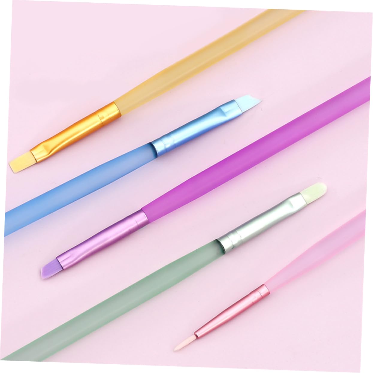 FRCOLOR Set di 25 penne per unghie, per nail art, accessori per nail art, strumenti per la verniciatura di unghie, accessori per manicure, pennelli per unghie