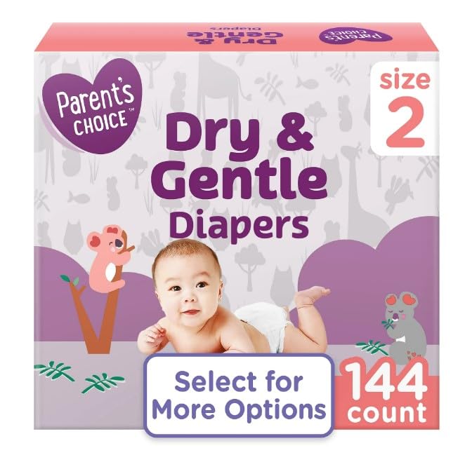 Parent's~Choice Dry & Gentle Diapers Size 2