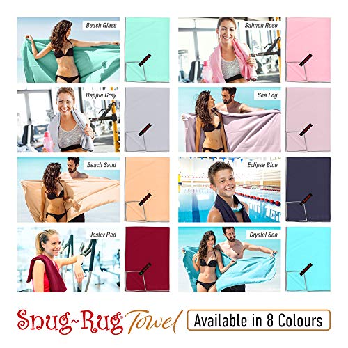 Snug-Rug-Microfibre-Towel-Large-80-x-160cm--Super-Absorbent-Quick-Drying-Lightweight-Compact-Travel-Antibacterial-Swimming-Sports-Travel-Sand-Proof-Beach-Towels-Eclipse-Blue