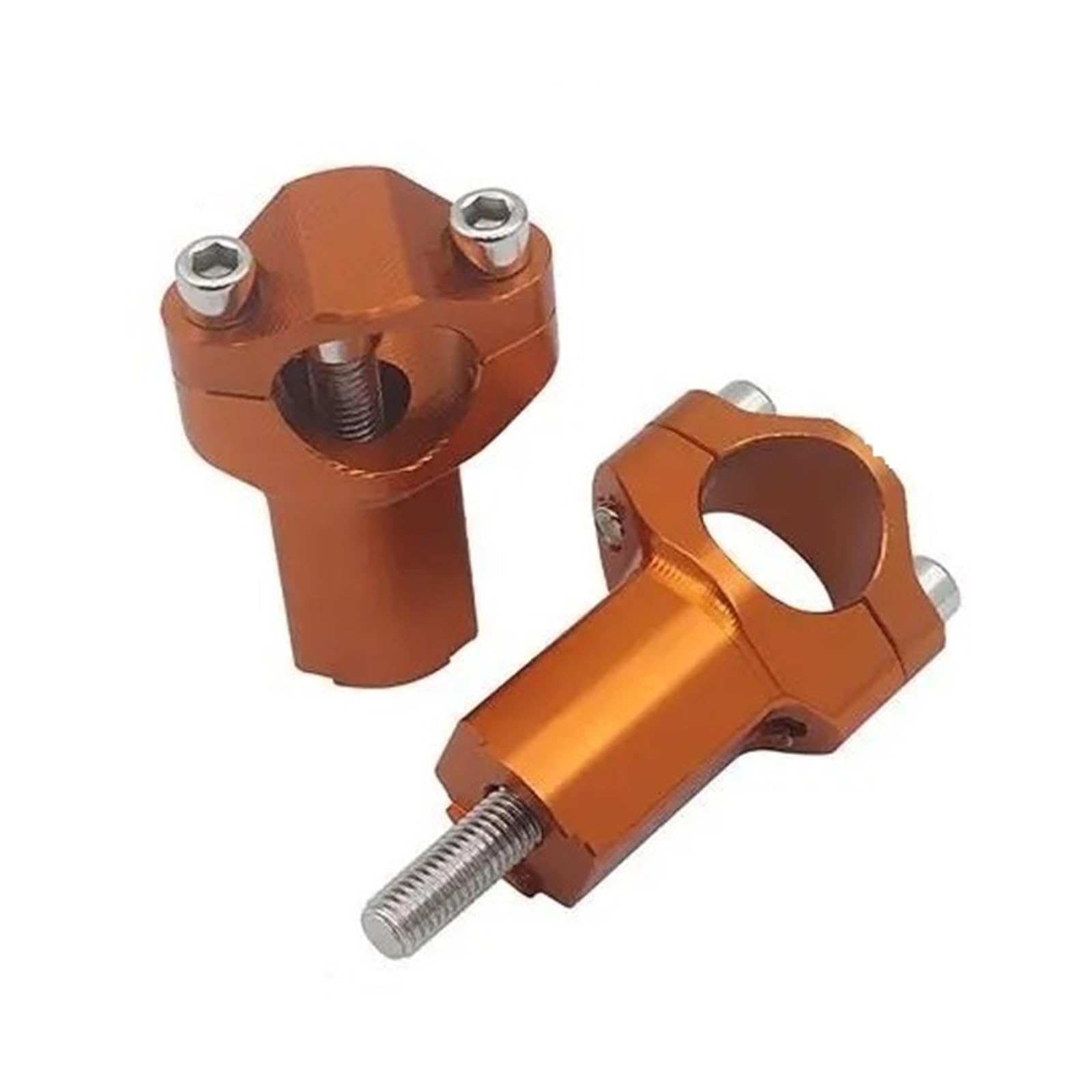 EHYSYN Handlebar Riser For Motorcycle Clamp Riser Motorcycle Motorbike Replacement Handle Accessories(Orange)