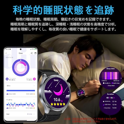 スマートウォッチ 歩数計 活動量計 睡眠管理 AI質問応答 1.53インチ超大画面 通話機能付き MET分析 100+種類運動モード GPS運動記録 活動量計 歩数計 着信/LINE/メール通知 IP68防水 音声アシスタント 天気予報 音楽再生 遠隔カメラ iphone/アンドロイド対応 プレゼント (ブラックTPU)