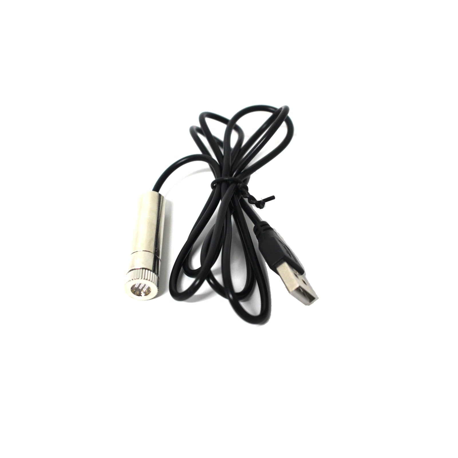 Green line laser module, industrial laser module, adjustable focus, line length 39″USB connector diameter 12mm(line-1pack)