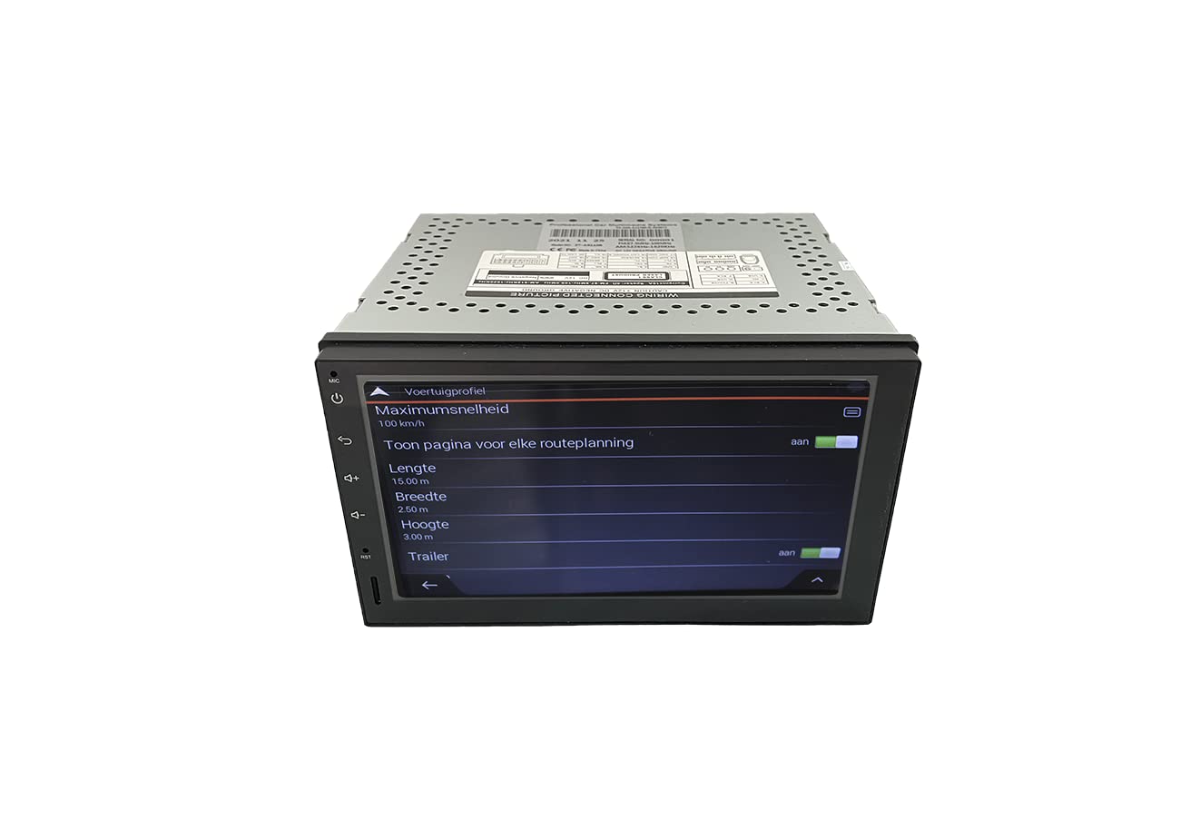 2-DIN Unterputz LKW/Wohnmobil Navigation- Carplay Android Auto - DAB Radio -WiFi - Wohnmobil Stellplätze/APPS - Europa