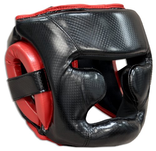 Ring to Cage Full Face Sparring Headgar with Chin & Cheek - for Boxing, MMA, Muay Thai, Kickboxing, Krav MAGA (Large)