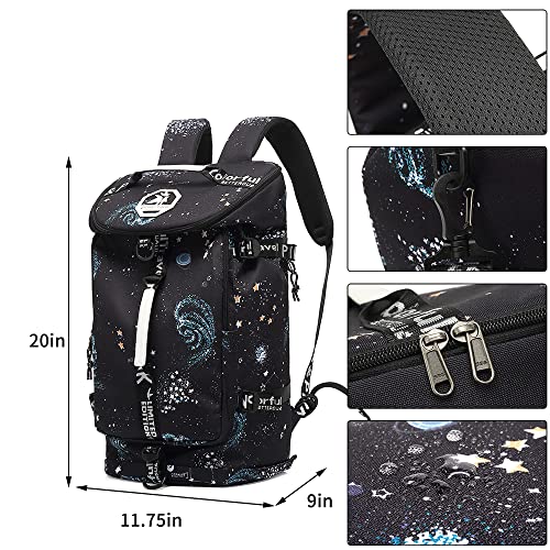 Kalesi Cool Gym Duffle Bag Backpack 4-Way Waterproof with Shoes Compartment for travel Sport Hiking laptop Lightweight2