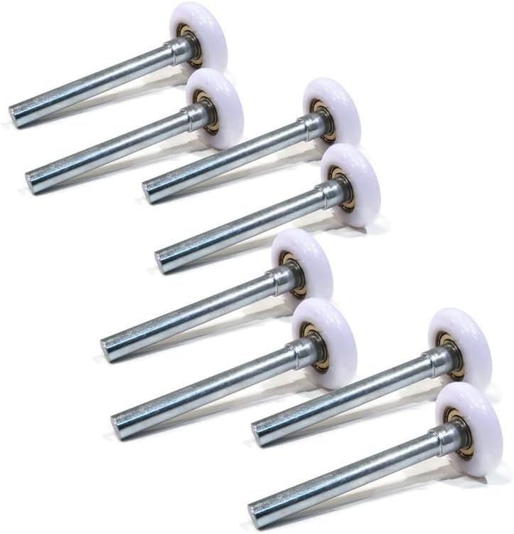 BRAIN DUMP (8) Garage Door 2 Nylon Rollers 4 Stem 11 Ball Bearing Smooth Quiet Heavy Duty 13/16 in 2 in 1/2 in 1/8 in 3.5 in 7/16 in 13/16 1/2 1/8 7/16 8-Pack 13 16 150 6200ZZ 100 000