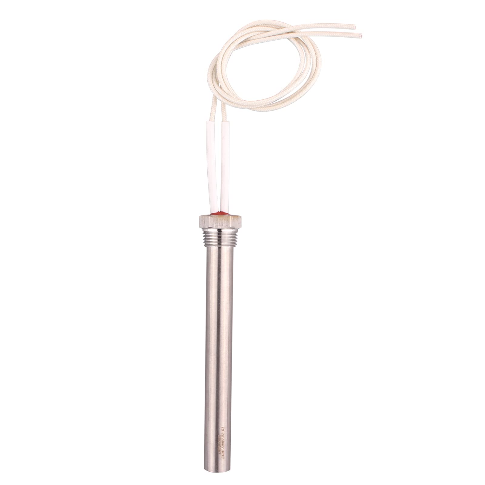 DERNORD Heizelement Patronentyp Elektroheizung 240V 500W 1/2 Zoll 20.95MM BSP Gewinde Edelstahlflansch DIY Edelstahl Heizelement