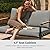 EAST OAK 4-Piece Patio Furniture Set, Outdoor Patio Set, 4.7inch Removable & Washable Deep Seating Cushion, 2024 Upgrade Outside Conversation Sets, Earth Black & Misty Grey
