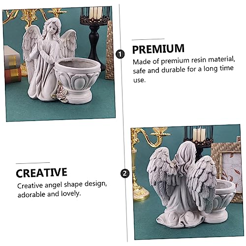 Figurine d'ange décorative pour sublimer vos pots de succulentes et terrasse - 5