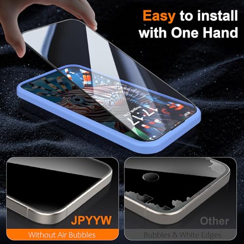 4 Pack for iphone 14 pro screen protector 6.1 inch for iphone 15 pro iphone 16 pro Tempered Glass Optional with Install Frame Case Friendly, Dynamic Island Compatible, Sensor Protection, HD, 9H