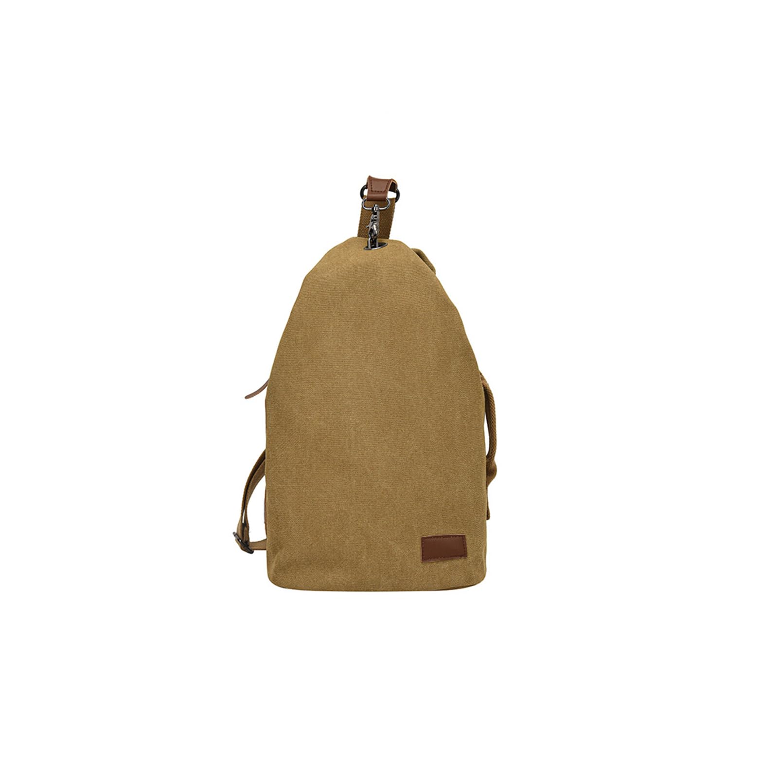 CORIOS Unisex Brusttasche Sling Rucksack Herren Damen Canvas Schultertasche Leicht Crossbody Umhängetasche Sporttasche Beiläufig Chest Bag Crossover Daypack für Reise Wandern Laufen Klettern Khaki