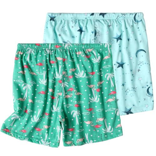 Image of ENJOYNIGHT Women Pajama Shorts Cotton Lounge Bottoms Sleep Shorts with Drawstring & Pockets