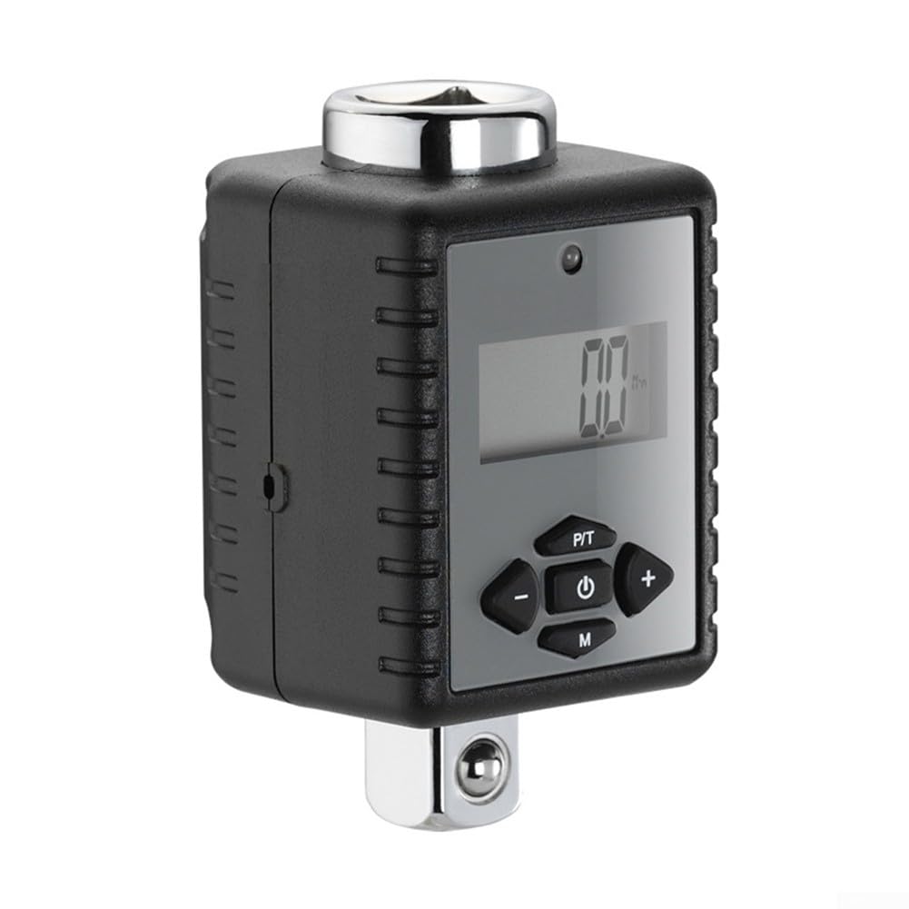 Digitaler Drehmomentschlüssel Adapter 1/2 Zoll Antrieb 2-200 Nm Reichweite mit LED und Buzzer Alarm ±2% Genauigkeit für Fahrrad Motorrad Mechanisch vorkalibriert