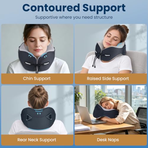 Image of Travel Pillow - Neck Pillow Airplane Memory Foam Filling