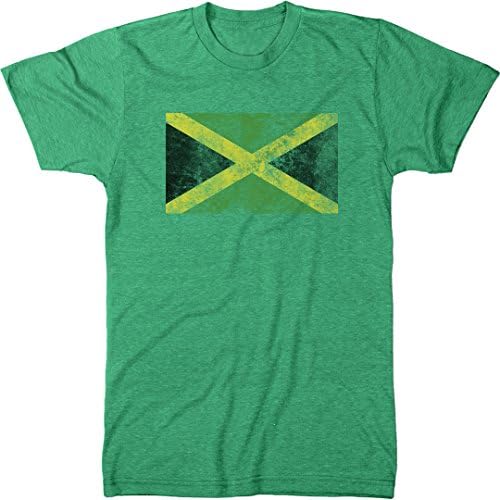 Trunk Candy Distressed Jamaica Flag Men’s Regular Fit T-Shirt