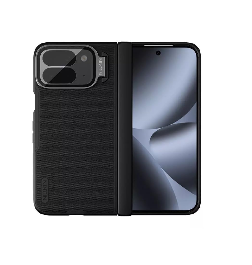 Case Designed for Google Pixel 10 Pro Fold Nillkin Super Frosted Shield Prop Transparent Lens Guard Edition Matte cover case for Google Pixel 10 Pro Fold 5G 2025 Black Color