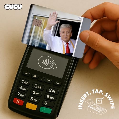McTrump Credit Card Skin Debit Card Stickers for Key, Debit, Credit, Bank Card 4PCS Card Skin for Adults.4