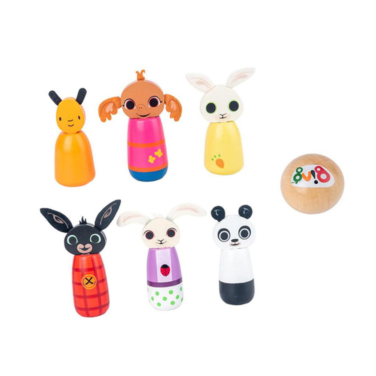 Sosoport Jeu de Bowling en Bois pour Garçon et Filles 1 Set, Animaux