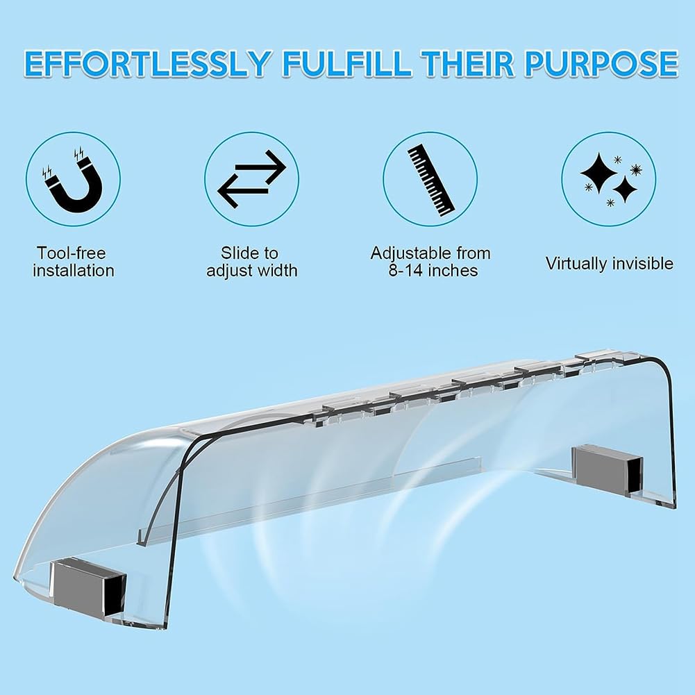 Deflettore Dell'aria Magnetico Regolabile, Facile Da Regolare Tra 8 14 Pollici 2~p142195653 - Foto 4