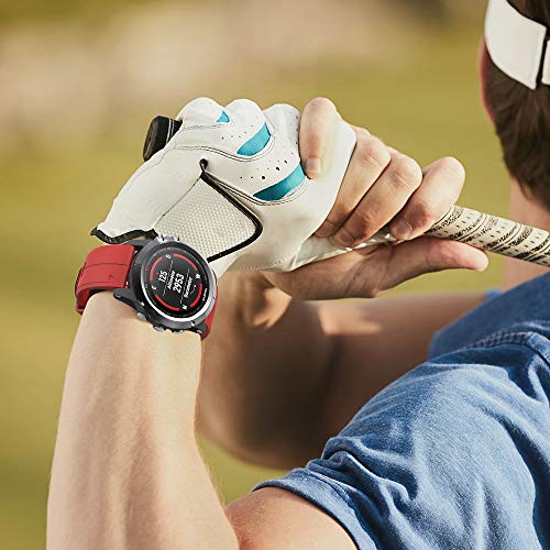 Image of NotoCity Compatible Fenix 5X Plus /7X BandsSport Silicone Replacement Watch Strap for Fenix 8 51mm /5X / 6X /Fenix 6X Pro / 3 /HR /Descent MK1 /D2 Delta PX /D2 Charlie(Red)