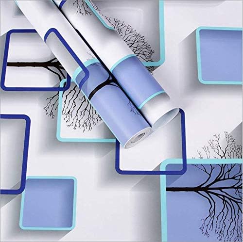 Image of SARVATRAY Heat Resistant, Oil Proof Kitchen Stickers - Wall Vinyl Sheet, 1.5 X 9.5 SQ FT (3 M Rectangle Blue WS)