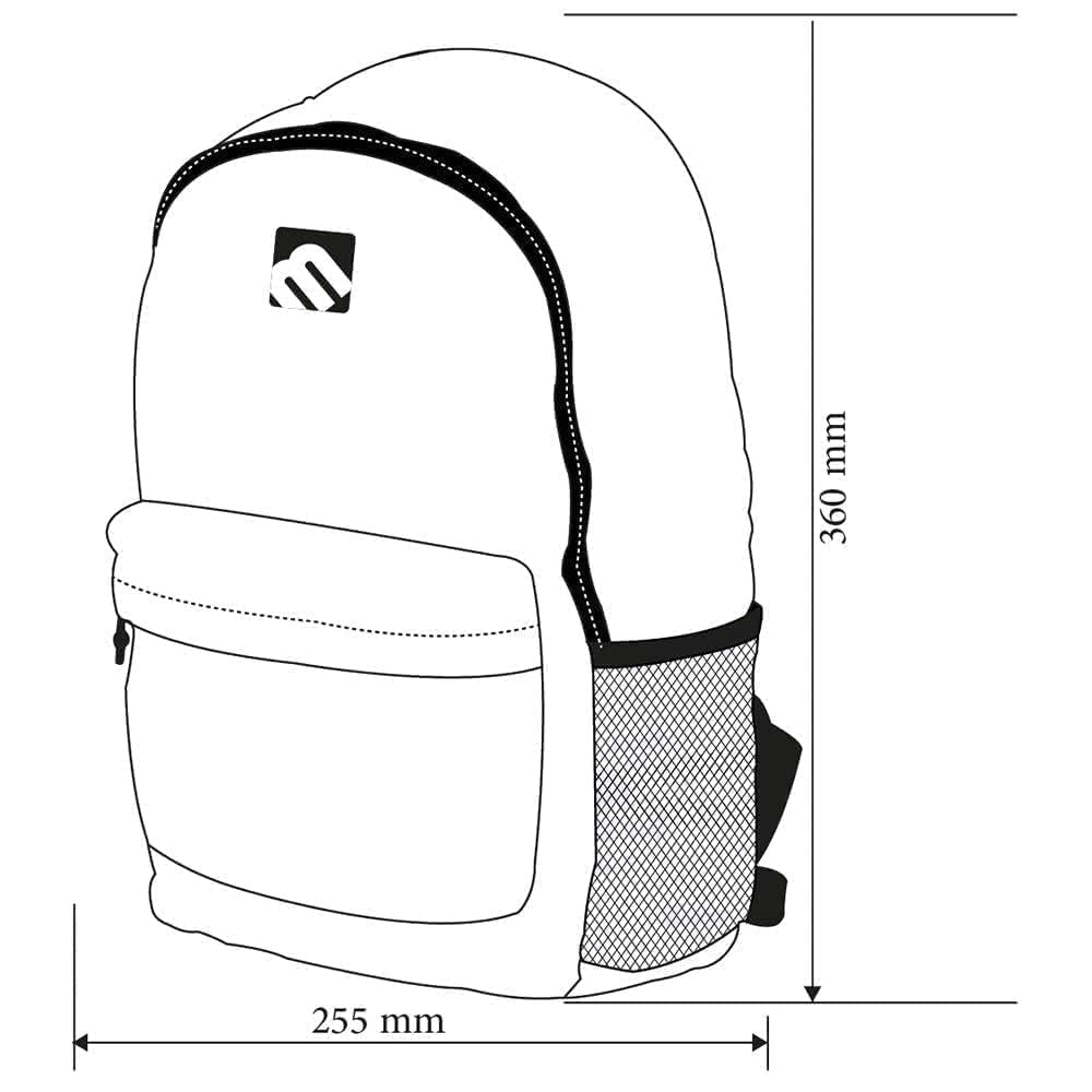 Mintra Office Backpack, Water-resistant Everyday Bag with Adjustable Straps, Unisex Backpack for Travel, College, Multi-Compartments with Secure Zippers, Blue, 10L Mini, 10