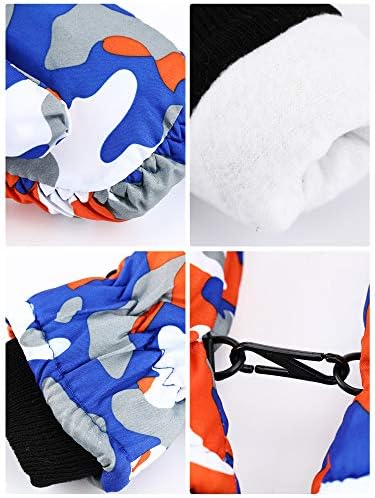 Miniatura 5 de 2 pares de guantes de nieve de invierno para niños, unisex, impermeables, guantes de esquí cálidos para niños