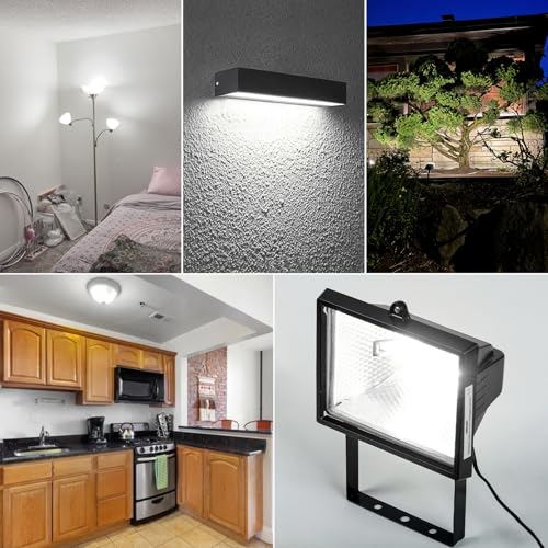 Image of R7S LED Bulb Dimmable,120V 100W 78mm T3 J Type Halogen Bulb Equivalent,Long Lasting 3 inch Double Ended Floodlight Bulbs for Work,Security,Landscape Lights,Floor Lamps,Daylight White 5000K,2 Pack