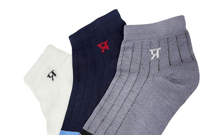 Image of PRASTHAN Sports Unisex Nylon Cotton Ankle Length Socks Made With Breathable Anti Odour & Moisture Absorbent Combed Cotton with a Extra Durable.