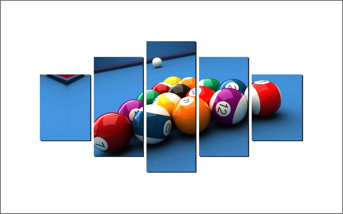DivineDesigns™ Billiards Balls Pieces Sticker (Size :- 81 X 41 cm) | Wall Sticker for Living Room/Bedroom/Office and All Decorative Stickers-image-39