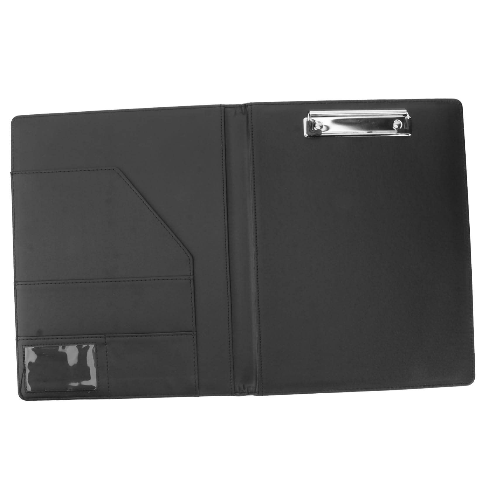 Housoutil Cartella Portadocumenti in Similpelle Resistente Con Clip in Acciaio Organizer Per Documenti Biglietti Da Visita e Appunti Design Elegante Per Ufficio e Scuola