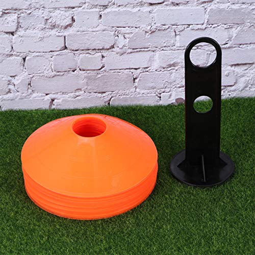 STOBOK 25 peças de cones de treinamento esportivo de plástico para cones de obstáculos com suporte p