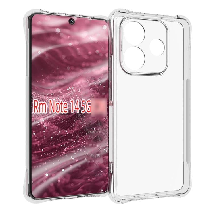 Image of Back Cover case for [Redmi Note 14 5G] Transparent Boom Back Cover Case for [Redmi Note 14 5G] TPU BumB - Transparent