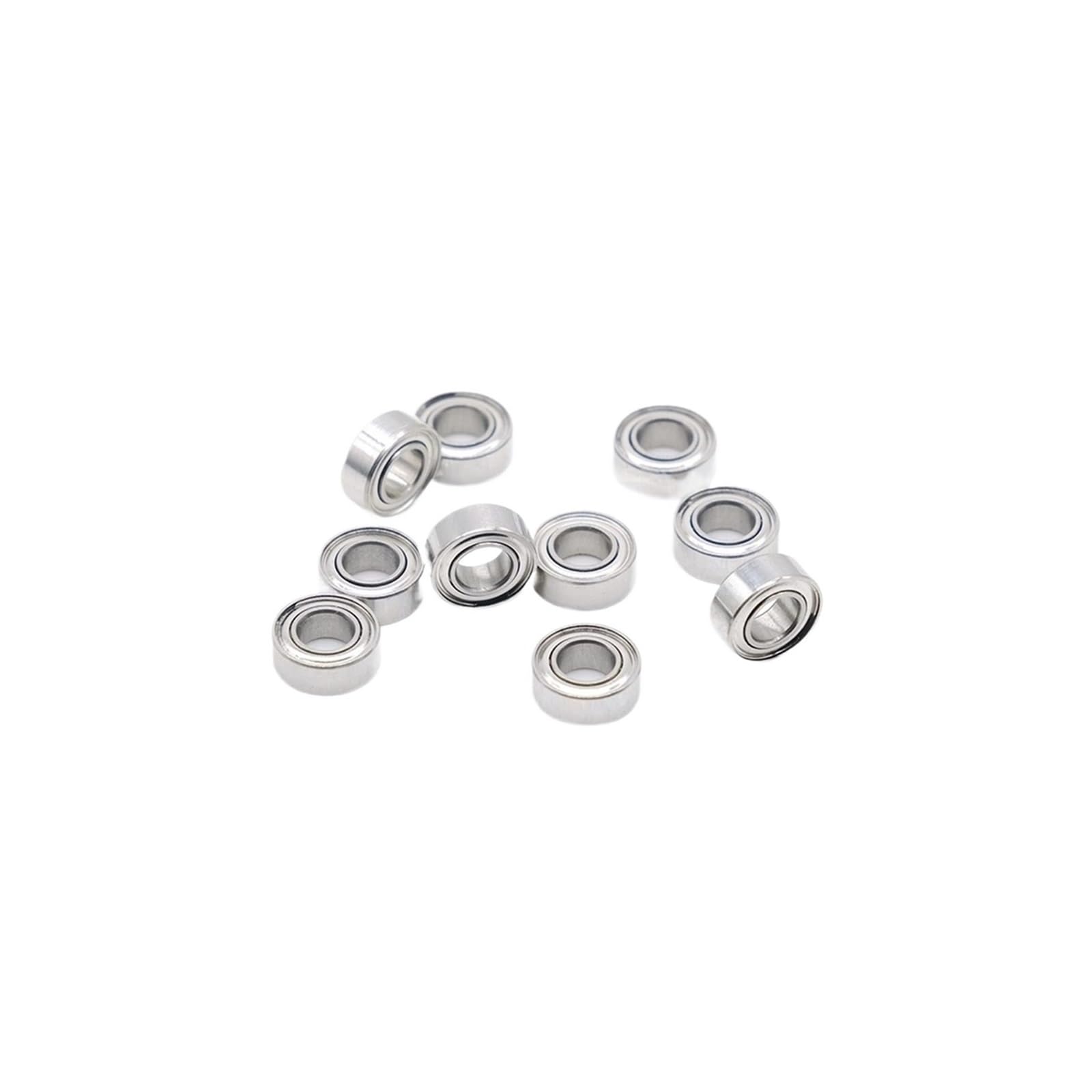 Jednorzędowe miniaturowe łożysko kulkowe rowkowe, 2 szt. Łożysko ze stali nierdzewnej 4x7x2,5 mm SMR74ZZ(SMR63 3X6X2 Open)
