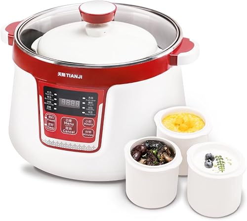 Olla eléctrica para estofado, olla de cerámica para sopa, postres, nido de pájaro, múltiples revestimientos de cerámica, DGD32-32CG