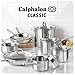 Calphalon Classic Stainless Steel Pots and Pans Set, 14-Piece, Silver