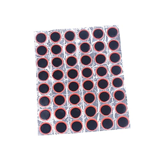 UKCOCO 48Pcs Patch Repair Kit for Motorbike Bicycle Inner Tubes Lightweight Emergency Puncture Fixing for Quick Tire Repairs The Road