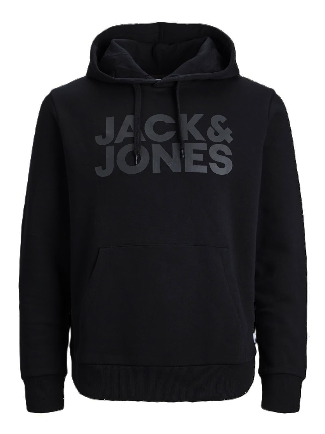 Jack & Jones Men's #91 Asphalt Hooded Sweatshirt Hoodie Sweat Tolk44, Xxl