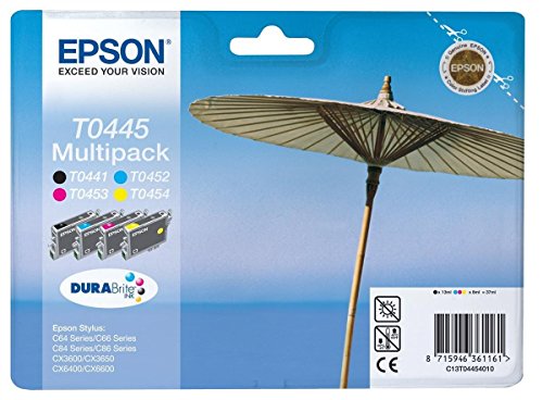 Cartucho Original T0445 Epson pack d'encre noir et couleur C13T04454010 pour imprimante