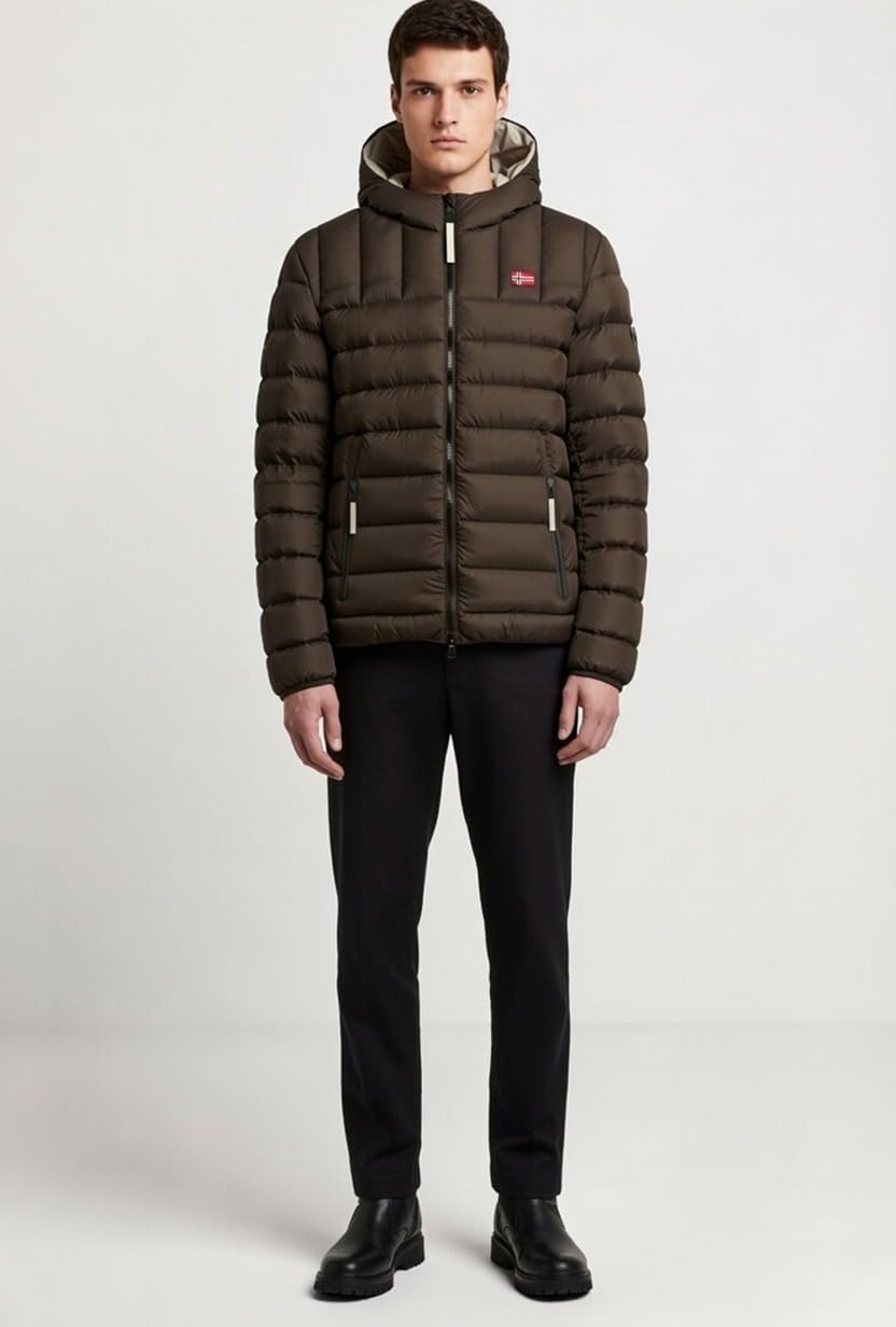 Piumino Uomo Invernale - Trapuntato - Giubbotto Uomo 110 Grammi 4 Stagioni Imbottito - Giacca Invernale