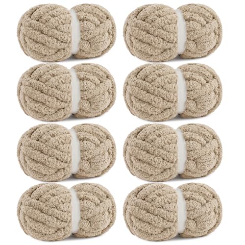 Image of HOMBYS #12 Mage Jumbo Chunky Chenille Yarn for Hand Knitting & Crocheting